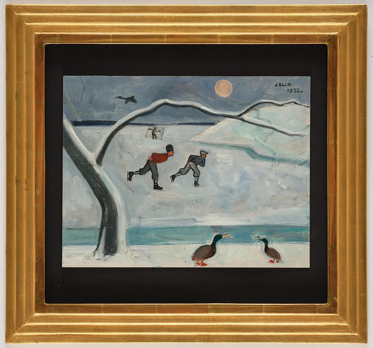 Einar Jolin, Ice skaters at Djurgårdsbrunn.