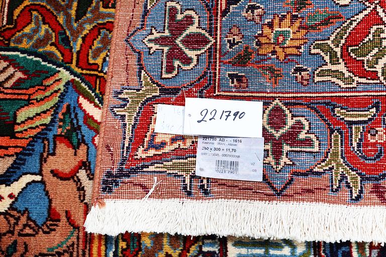 A carpet, Kashmar, ca 390 x 300 cm.