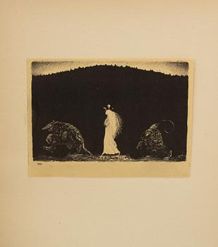 JOHN BAUER, "Troll", ten  litographs by John Bauer, Ernst Bauers Förlag Gothenburg, A. Börtzells, 1915.