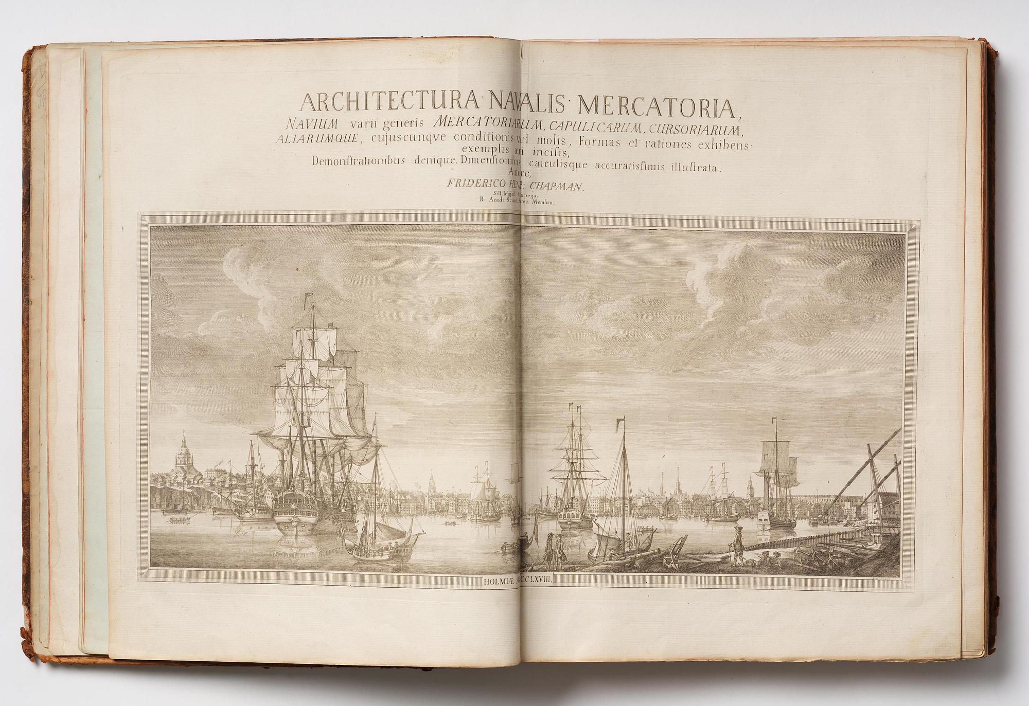 Fredrik Henrik af Chapman, ”Architectura navalis mercatoria”- Sweden's most impressive 18th-century work on shipbuilding.