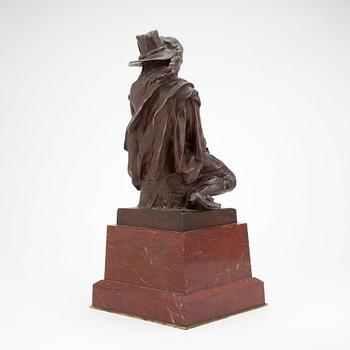 JUDITH GAUTIER, skuptur,"Tracaldabas", brons, signerad.