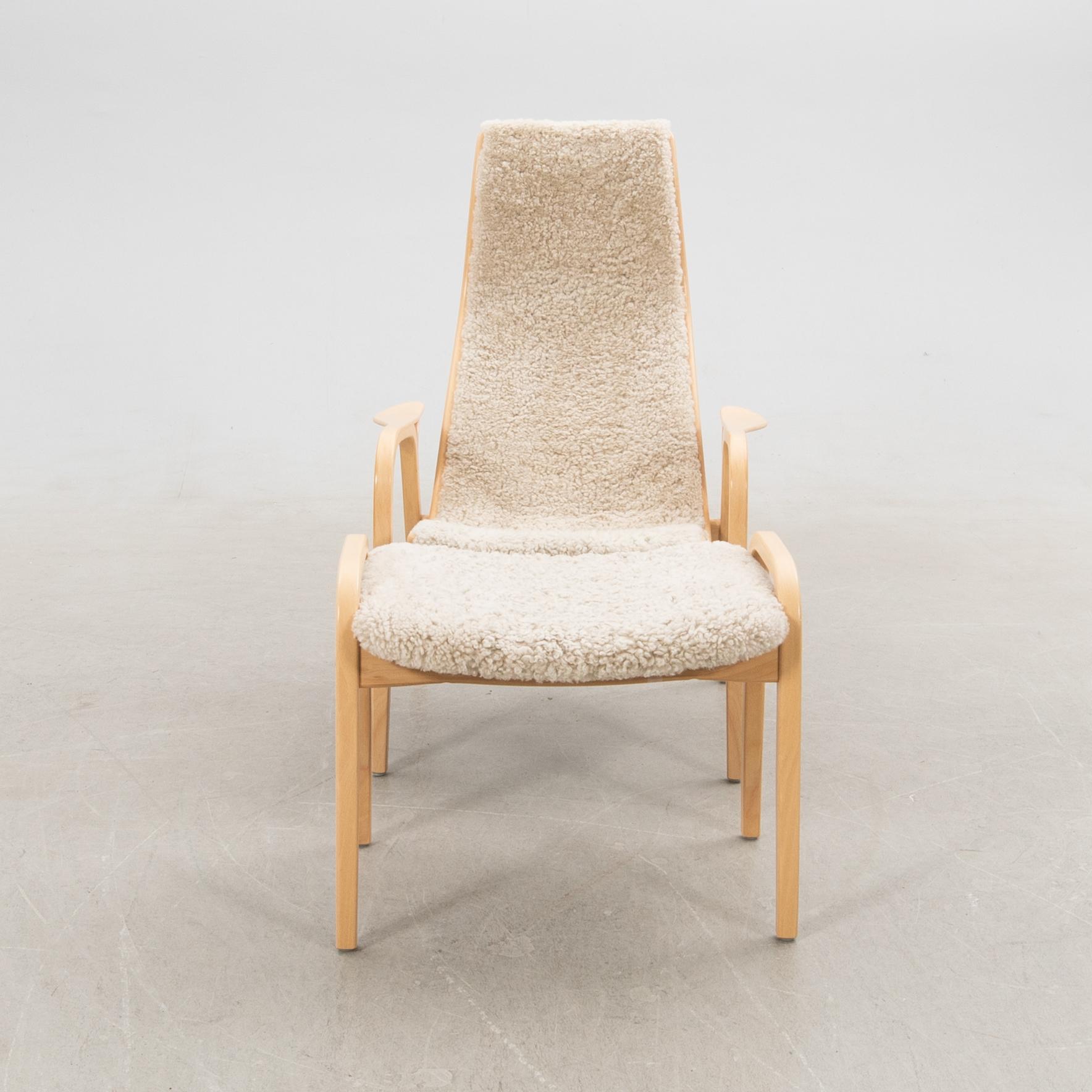 Yngve Ekström, armchair with footstool, "Lamino", Swedese.