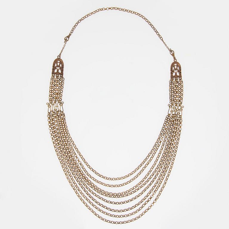 HALSSMYCKE, brons, Hämäläinen juhlakääty, Kalevala Koru. 1900-talets senare hälft.