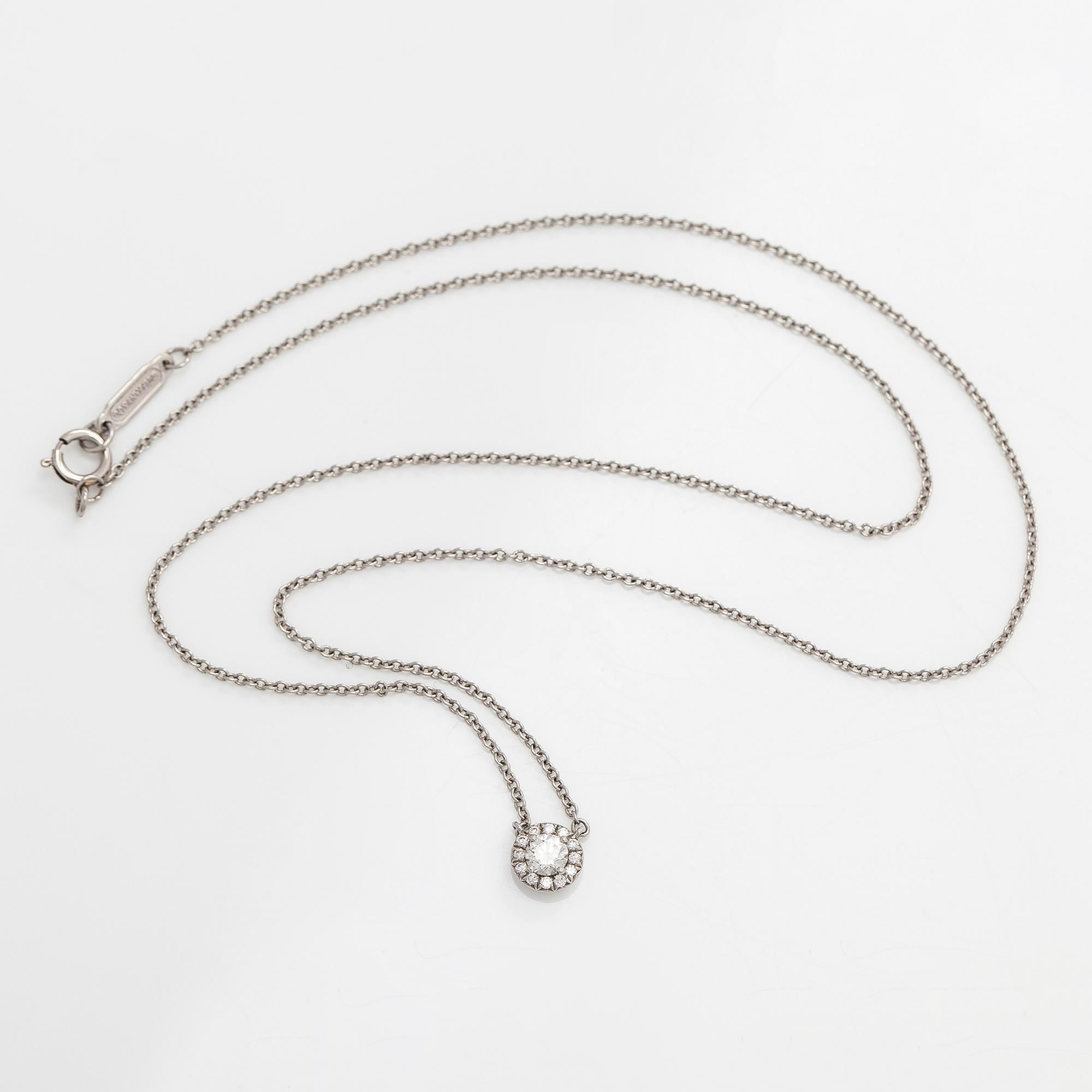 Tiffany & Co, kaulakoru, "Soleste", platinaa ja timantteja.