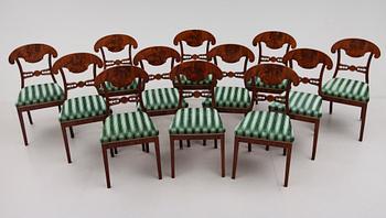 STOLAR, 12 st, Karl Johan, 1800-talets mitt.