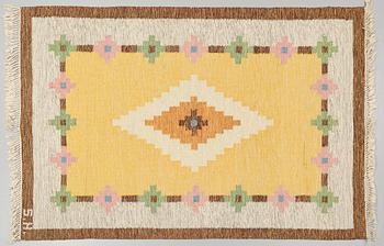 MATTA, rölakan, signerad SH, (Svensk Hemslöjd), 237x145 cm.