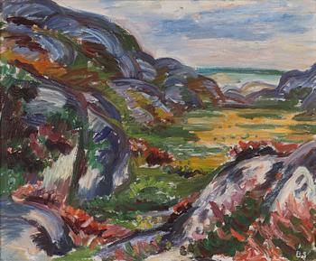 Birger Simonsson, oil on canvas, signed. executed 1934.