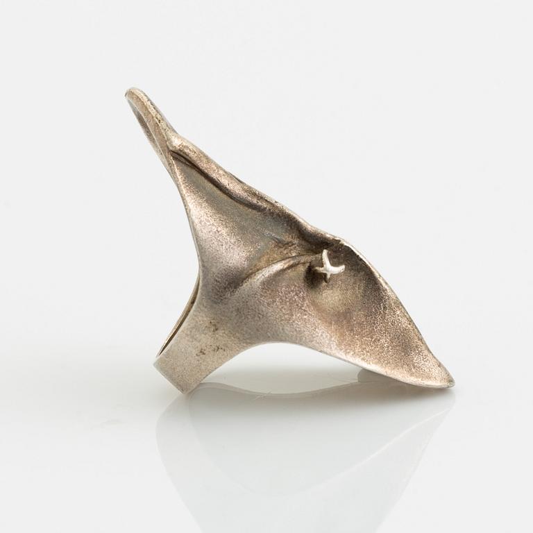 Lapponia, ring, "Gondas mask", silver.