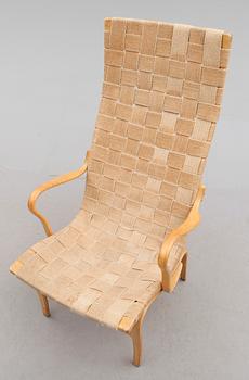 FÅTÖLJ, "Eva hög", Bruno Mathsson, 1900-talets andra hälft.