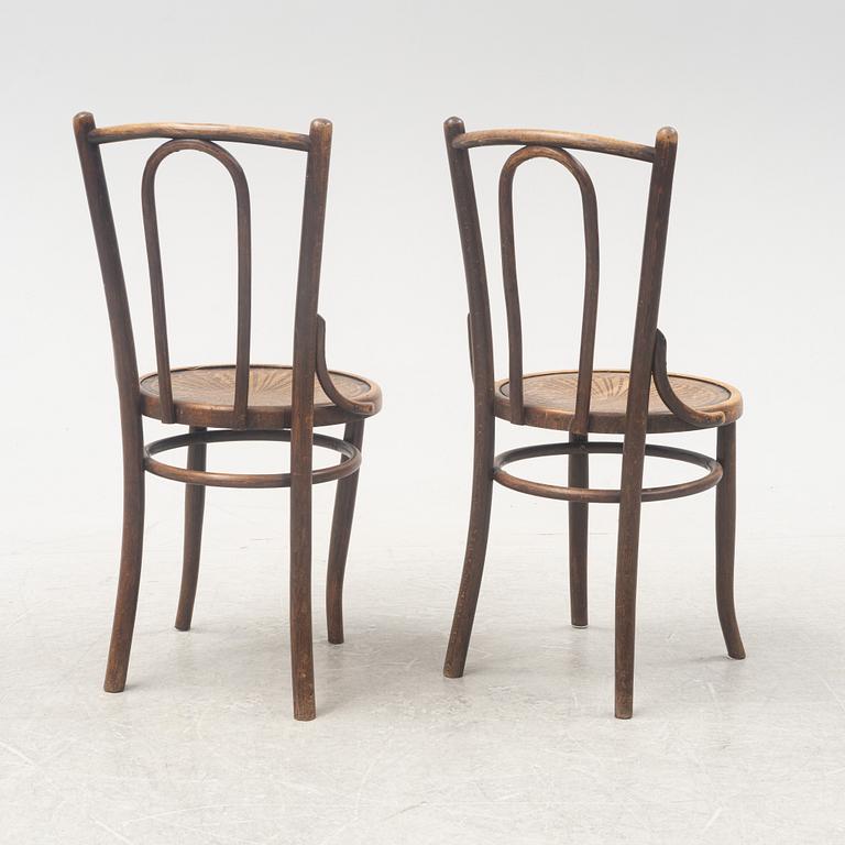 A set of 6 Café chairs, Mundus, Poland, early 20th Century.