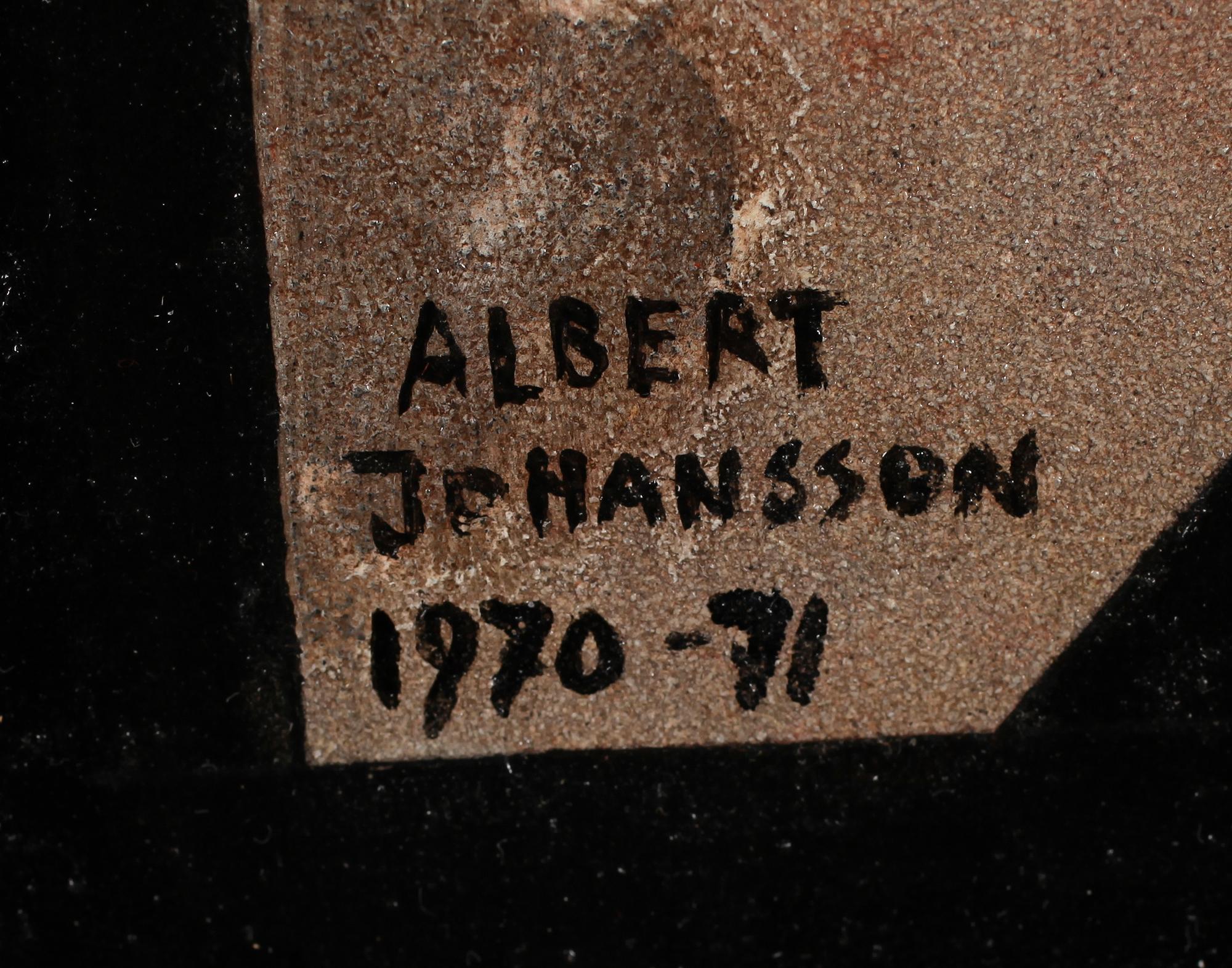 ALBERT JOHANSSON, olja på pannå, signerad och daterad 1970-71.