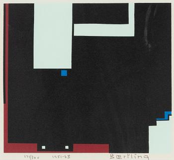 Olle Bærtling, silkscreen in colours, 1951-68, signed 141/300.