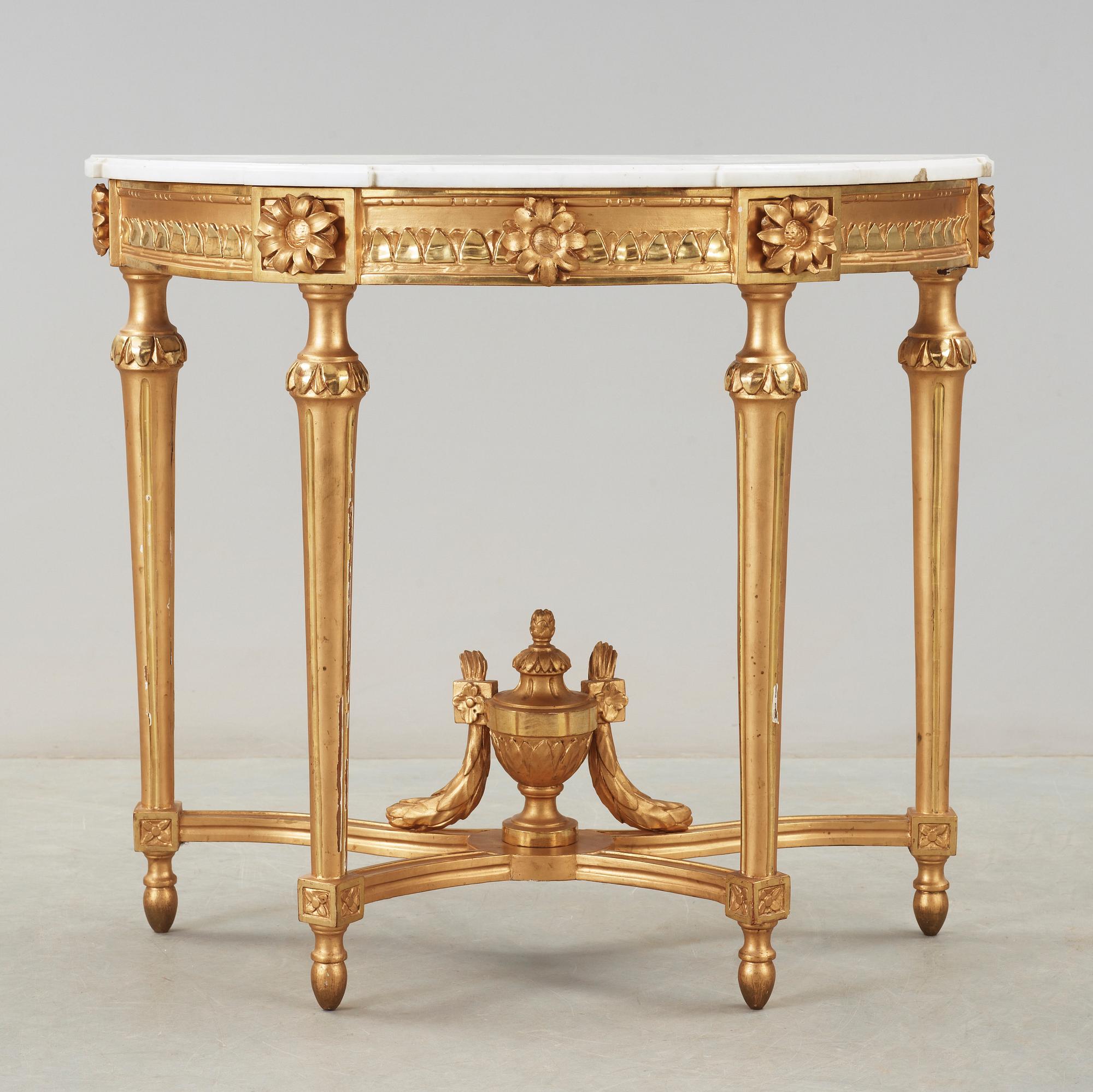 KONSOLBORD, sengustavianskt, sent 1700-tal.