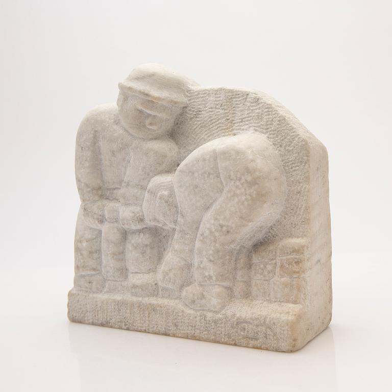 Unknown artist, sculpture, signed.
