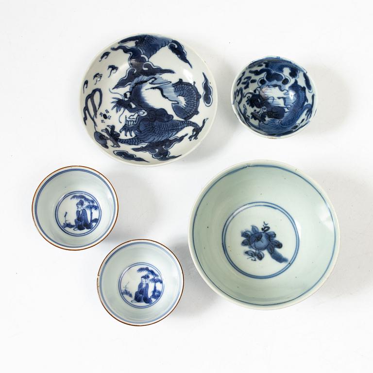 A group lot of Chinese porcelain, 17/20th century.