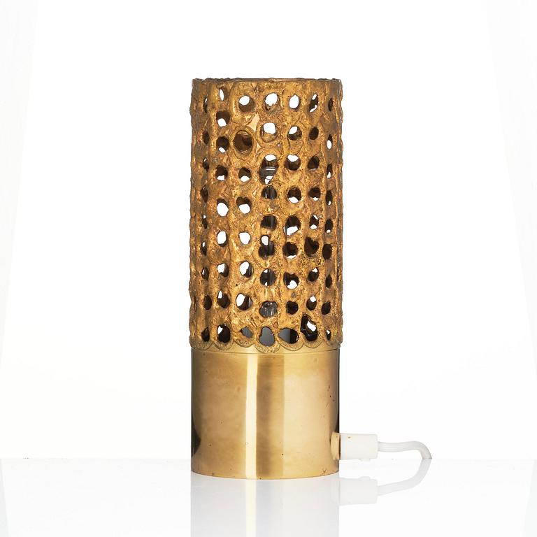 Pierre Forssell, bordslampa, Mässingstudion, Skultuna, 1986.