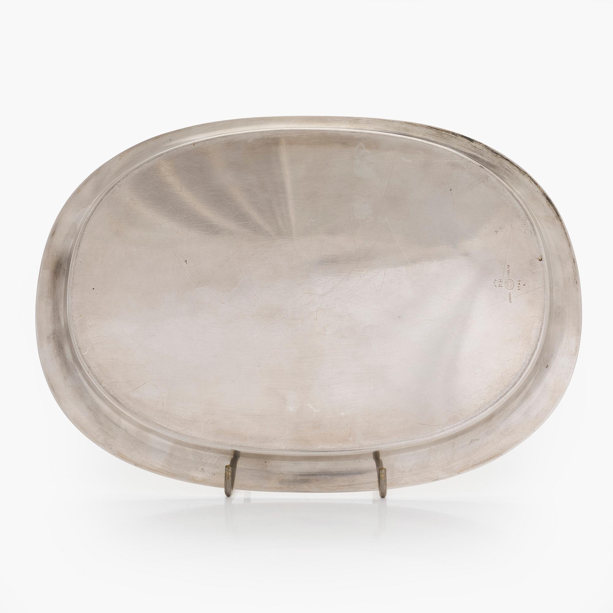 Piet Hein, Tarjotin, sterlinghopeaa, Georg Jensen, Tanska.