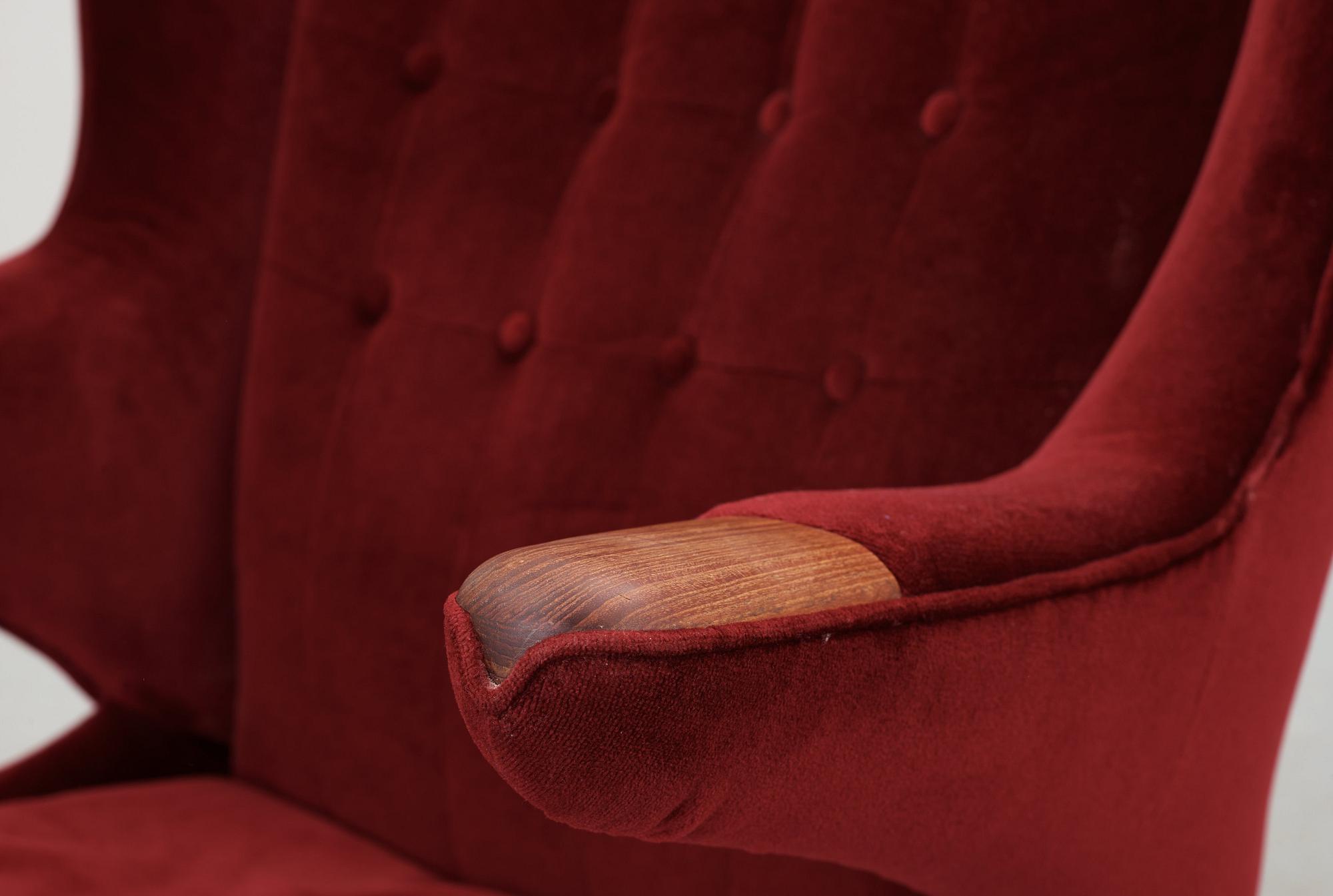 A Hans J Wegner 'Papa Bear' armchair by AP-stolen, Denmark 1950's.