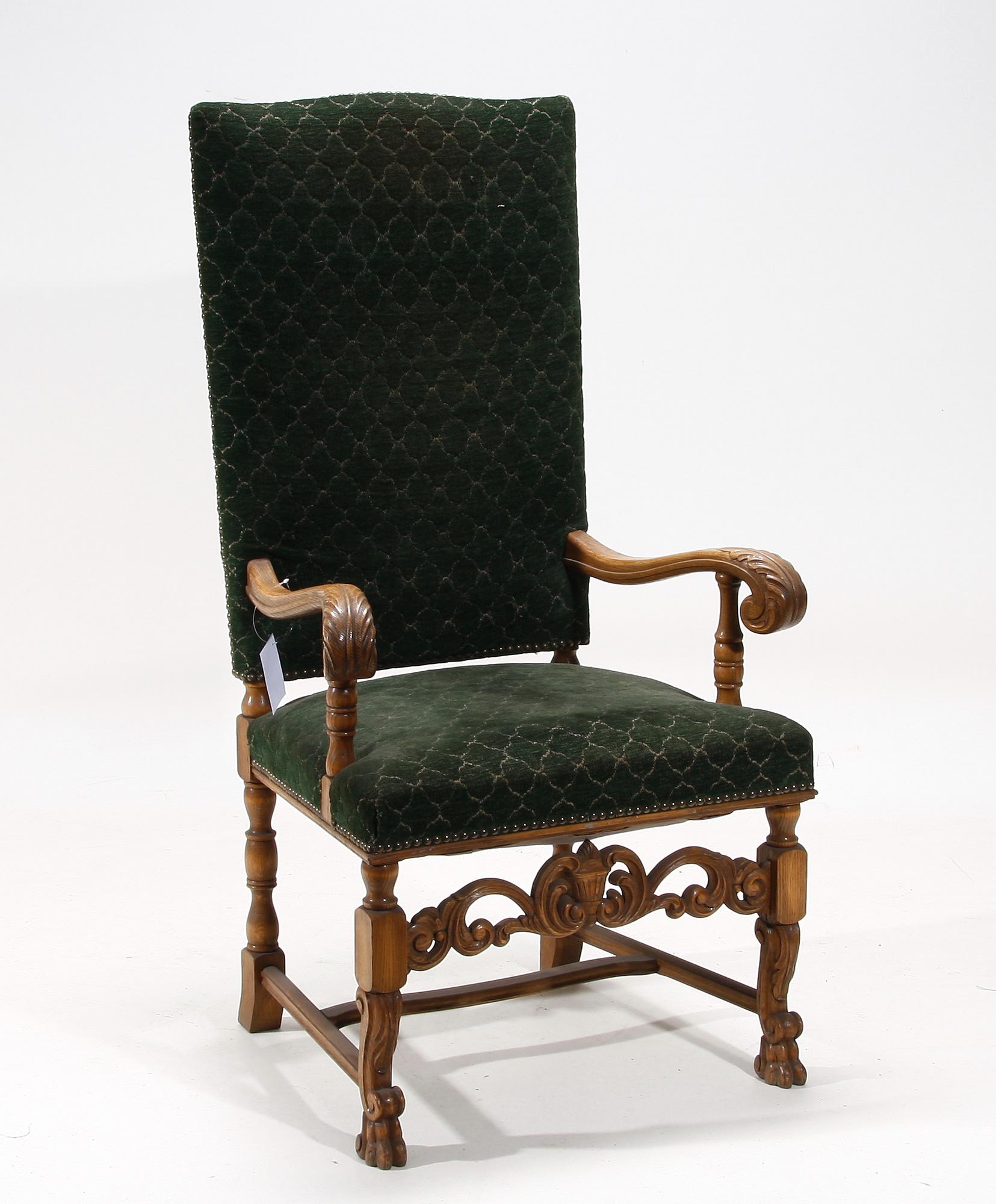 KARMSTOL, barockstil, tidigt 1900-tal.