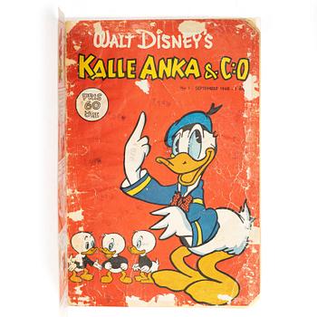 Comic book, Kalle Anka & Co, no. 1, 1948.