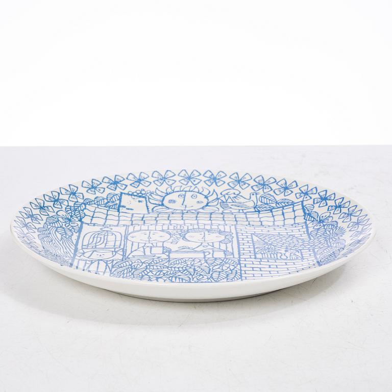 Stig Lindberg, tallrikar, 22 st, "Boro", Gustavsberg.