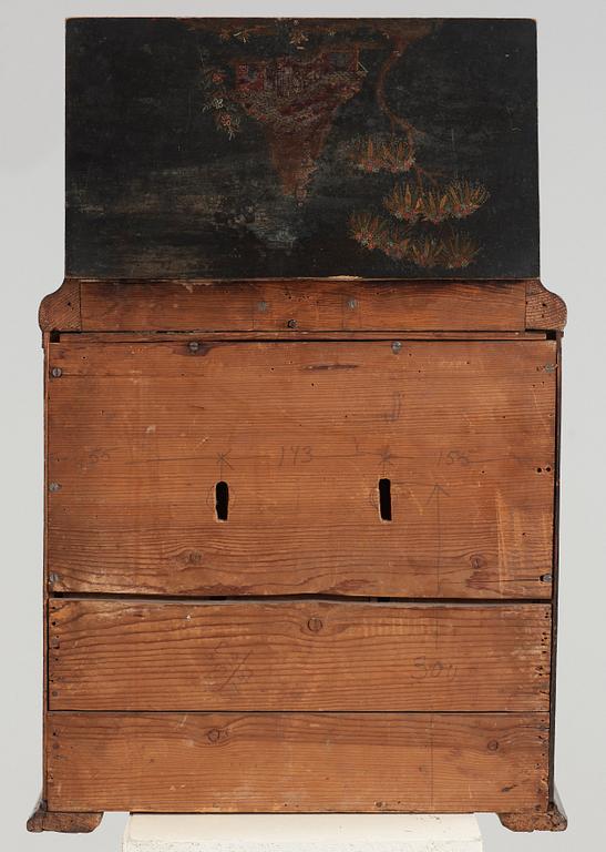 KABINETTSKÅP. Senbarock, 1700-tal.