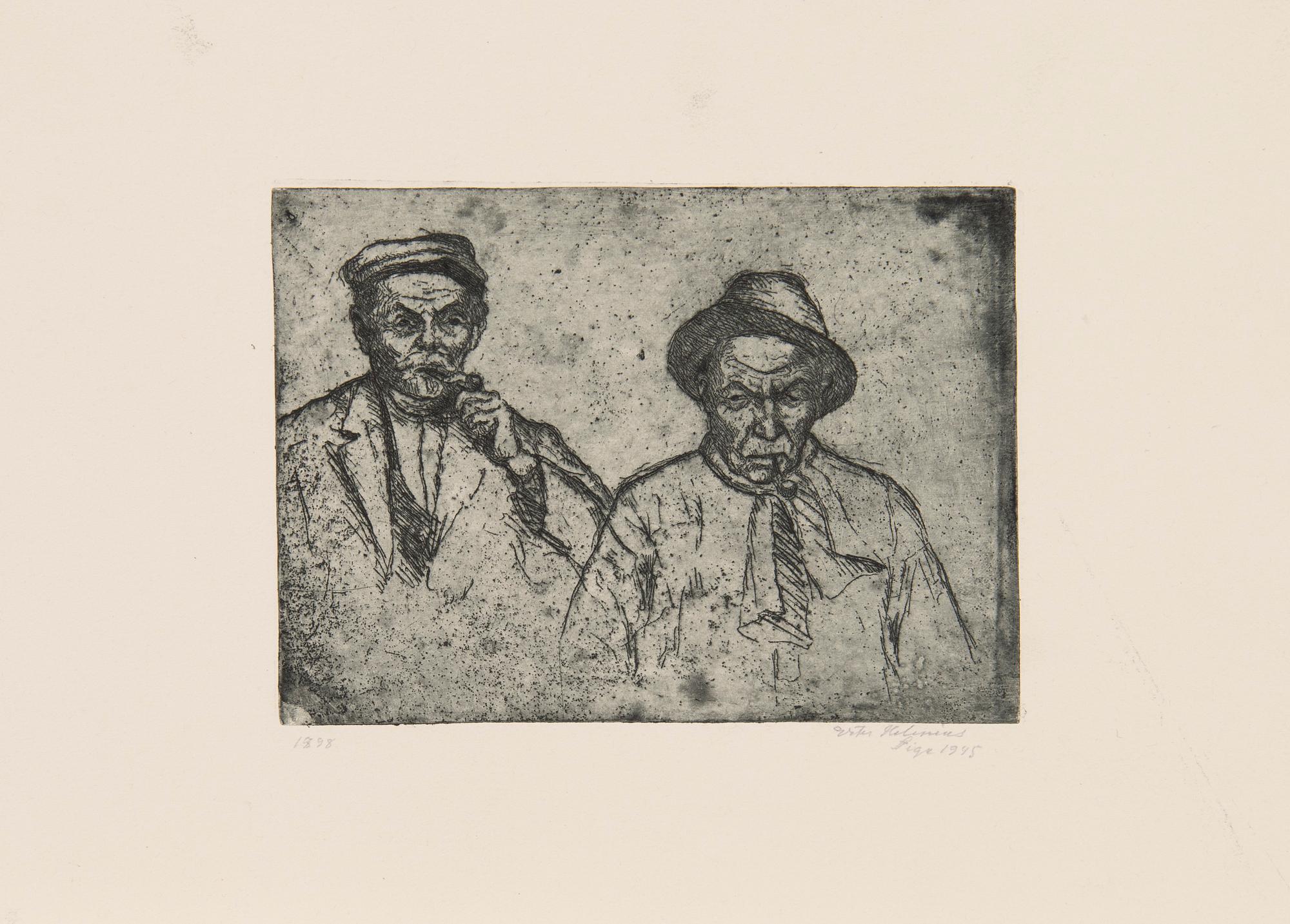 Konstnärsmapp med arbeten av olika finska konstnärer, 1944.