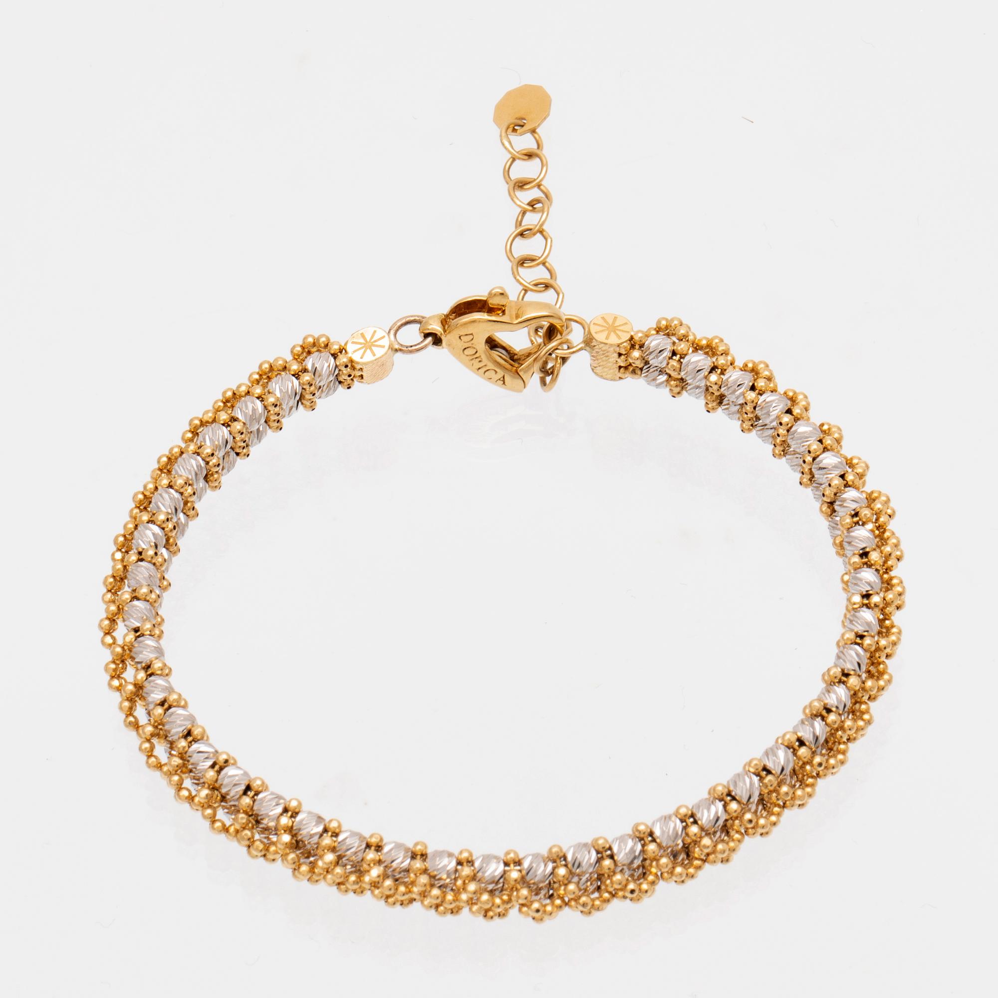 An 18K white and red gold necklace by D'orica Italy.