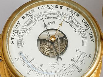 BAROMETER samt SKEPPSKLOCKA, Schatz, 1900-talets andra hälft.