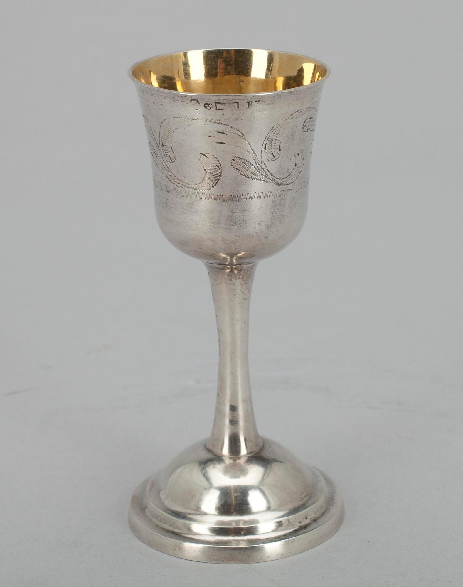 KALK, silver, Sverige 1808. Vikt ca 47 g.