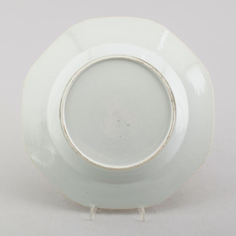TALLRIK, porslin, Kina, Qianlong 1736-1795.
