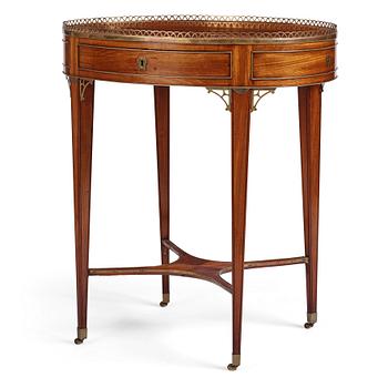 A late Gustavian mahogany table attributed to C. D. Fick (master 1776-1806).