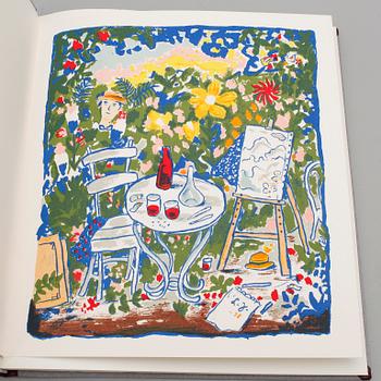 BOK med ORIGINALLITOGRAFI, "Lennart Jirlow", Göran Sellgren, Bonniers, 1978, numr 313/350.