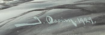 JOHAN OSSIAN-ANDERSSON, olja på duk, signerad och daterad 1929.