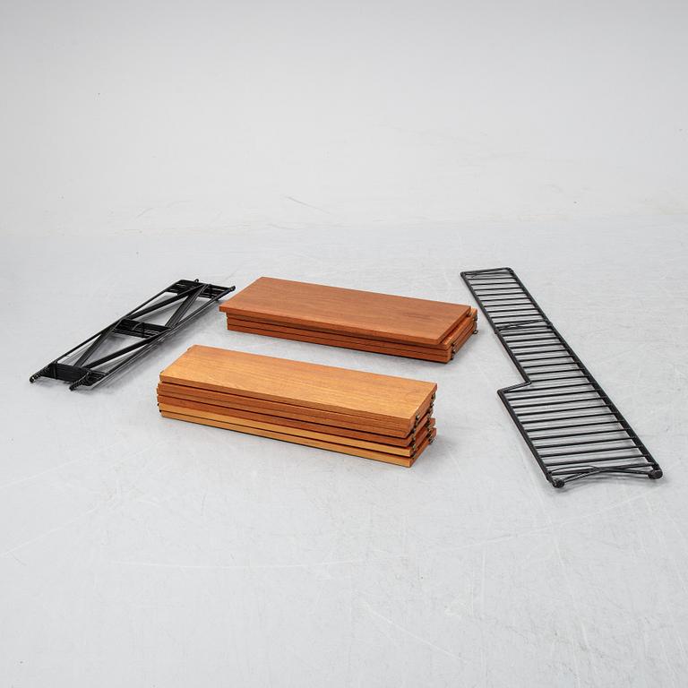 Nils Strinning, a 'String' teak veneer book shelf system.