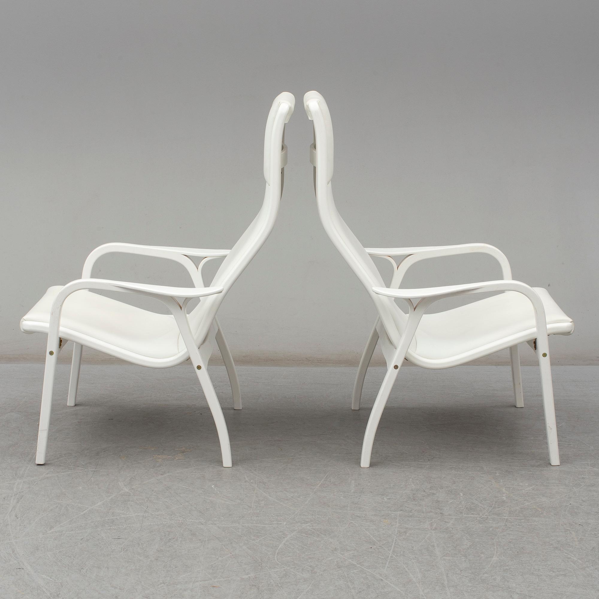 Five 'Lamino' easy chairs by Yngve Ekström from Swedese.