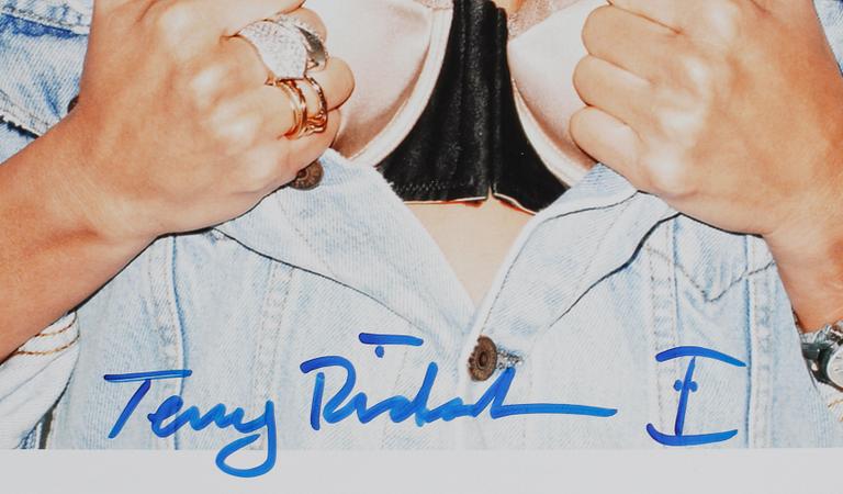 AUTOGRAFBILD, signerad Terry Richardson, 2000-tal.