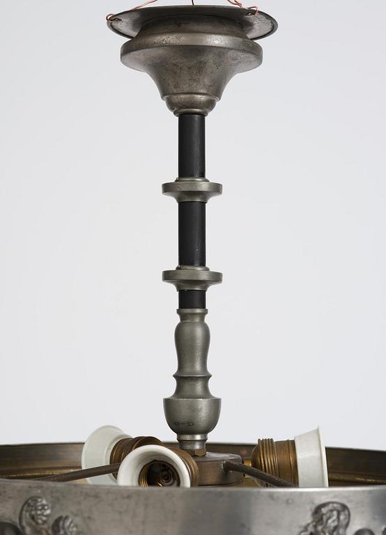 Anna Petrus, a ceiling lamp model G 454 (Båstadkronan), Firma Svenskt Tenn, Stockholm, 1927-28.