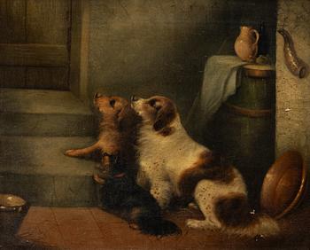 George Armfield, hans art, Väntar på maten.