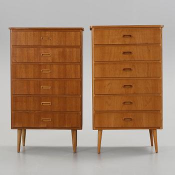 BYRÅER, 2 st, 1960-tal.