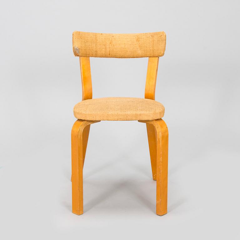 Alvar Aalto, mid-20th century '810' cabinet and a 
'69'chair Oy Huonekalu- ja Rakennustyötehdas Ab.