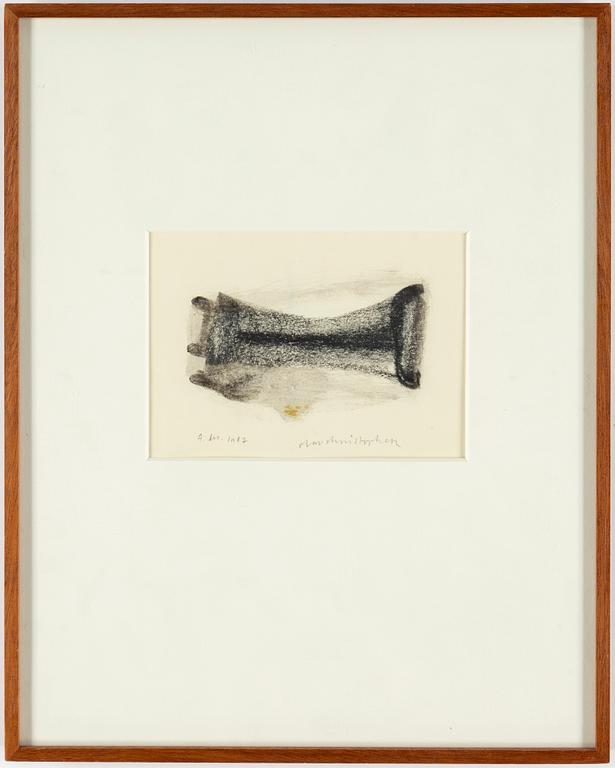 OLAV CHRISTOPHER JENSSEN, signed and dated 7 dec. 1982, mixed media on paper.