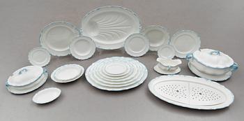 MATSERVIS, ca 252 delar, porslin, Rörstrand, omkring år 1900.