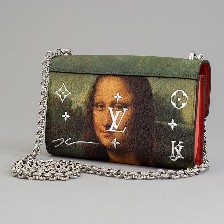 Chain wallet pouchette "Da Vinci Mona-Lisa " from Master collection by Jeff Koons 2017 for Louis Vuitton.