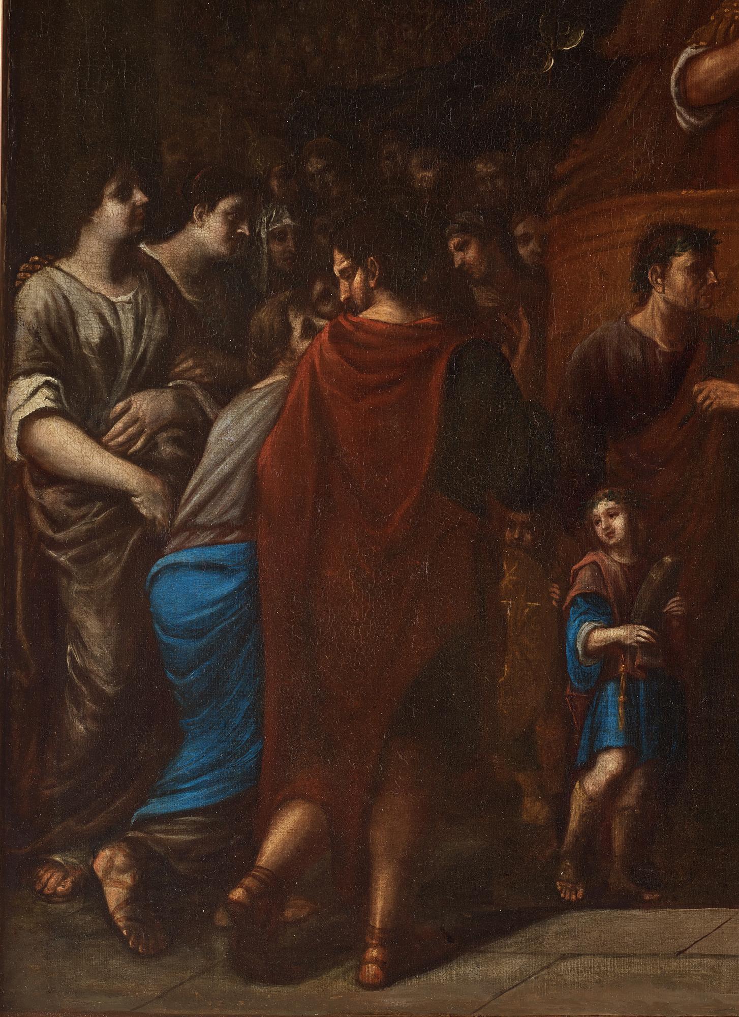 Italian artist, 17th Century, The triumphant Constantine the Great entering Rome.