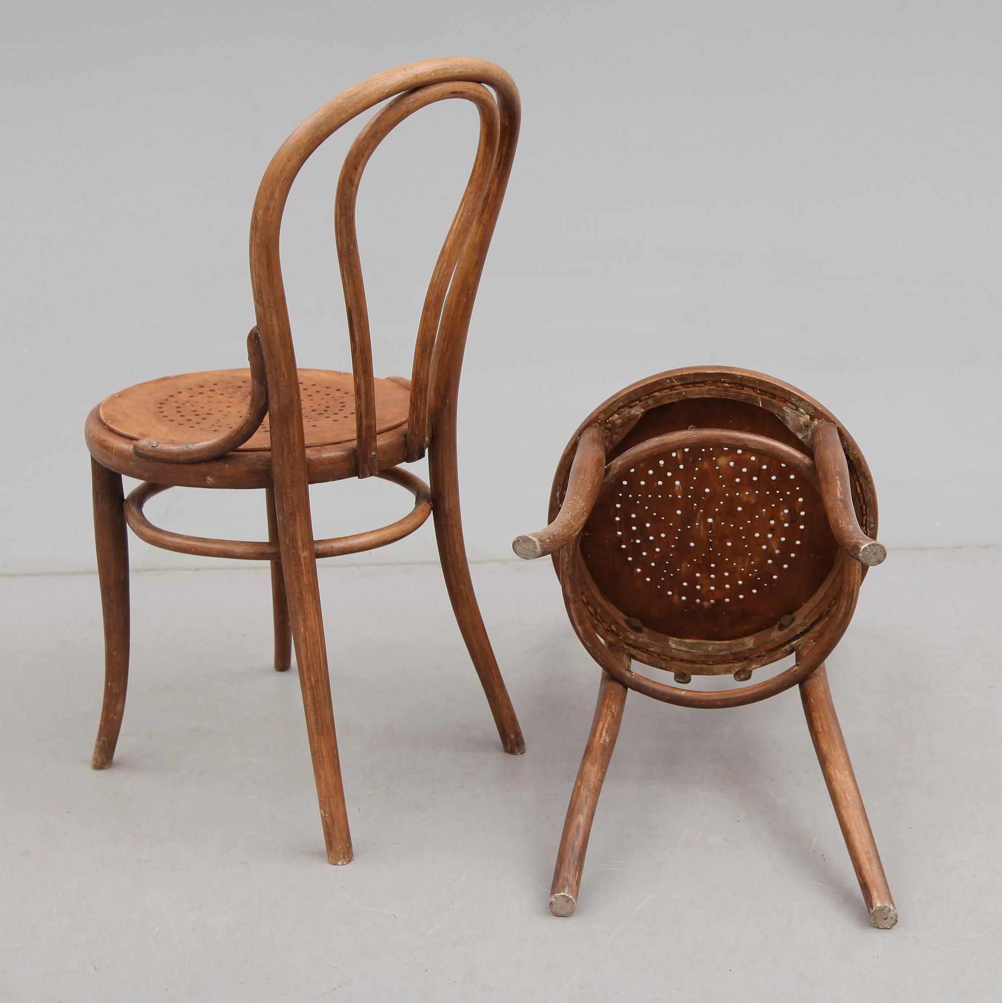 STOLAR, 8 st, Thonet, 1800-talets andra hälft.