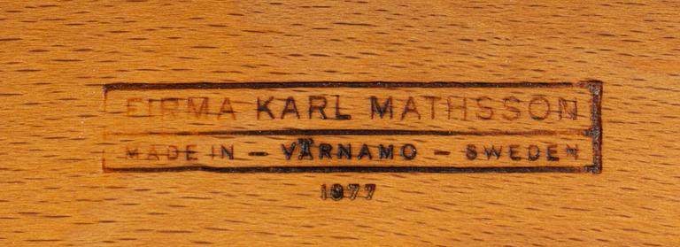 BRUNO MATHSSON, a pair of "Eva" armchaird for Dux.