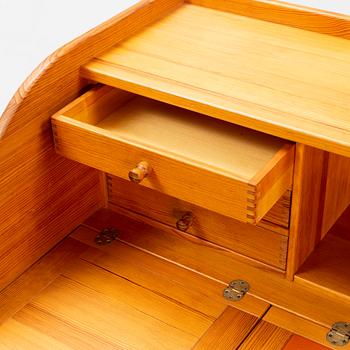 Andreas Hansen, an oregon pine secretaire, Hadsten Träindusti, Denmark, mid 20th century.