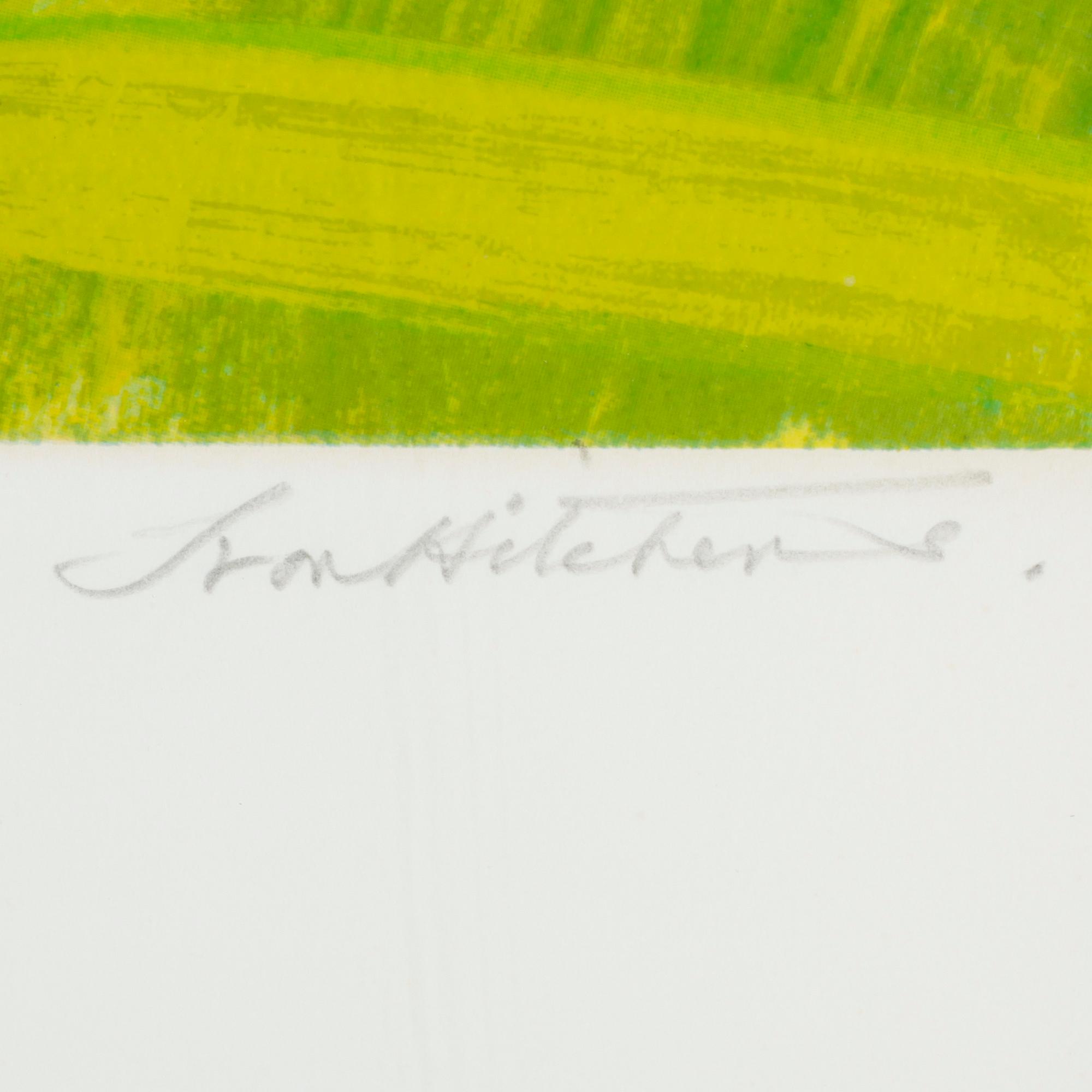 IVON HITCHENS, färgserigrafi, sign, numr 18/100, 1976.