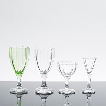GLASSERVIS, 27 delar,  "Lagerberg", Design Elis Bergh. 1930-tal.